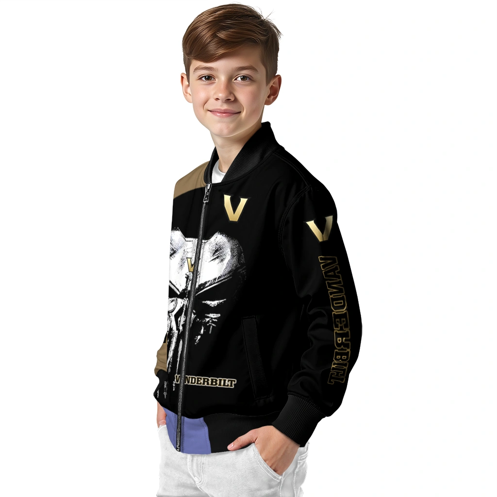 vanderbilt commodores edgy mask black bomber jacket trendy vanderbilt commodores edgy mask black bomber jacket trendy