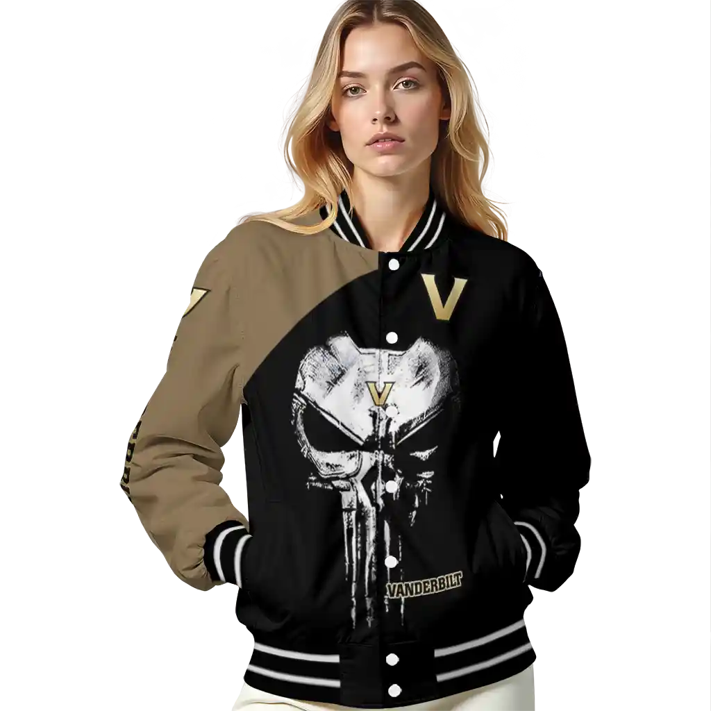 vanderbilt commodores edgy mask black varsity jacket latest model vanderbilt commodores edgy mask black varsity jacket latest model