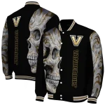 vanderbilt commodores fire skull black varsity jacket best selling