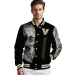 vanderbilt commodores fire skull black varsity jacket best selling
