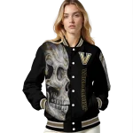 vanderbilt commodores fire skull black varsity jacket best selling