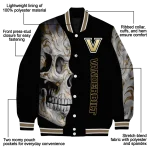 vanderbilt commodores fire skull black varsity jacket best selling