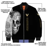 vanderbilt commodores intricate skull black bomber jacket best selling