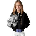 vanderbilt commodores intricate skull black bomber jacket best selling