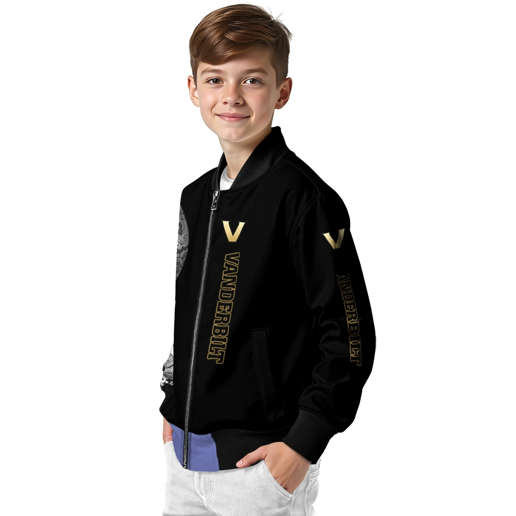 vanderbilt commodores intricate skull black bomber jacket trendy vanderbilt commodores intricate skull black bomber jacket trendy