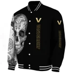 vanderbilt commodores intricate skull black varsity jacket best selling