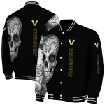 vanderbilt commodores intricate skull black varsity jacket best selling