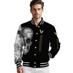 vanderbilt commodores intricate skull black varsity jacket best selling