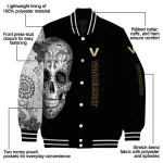 vanderbilt commodores intricate skull black varsity jacket best selling
