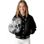 vanderbilt commodores intricate skull black varsity jacket best selling
