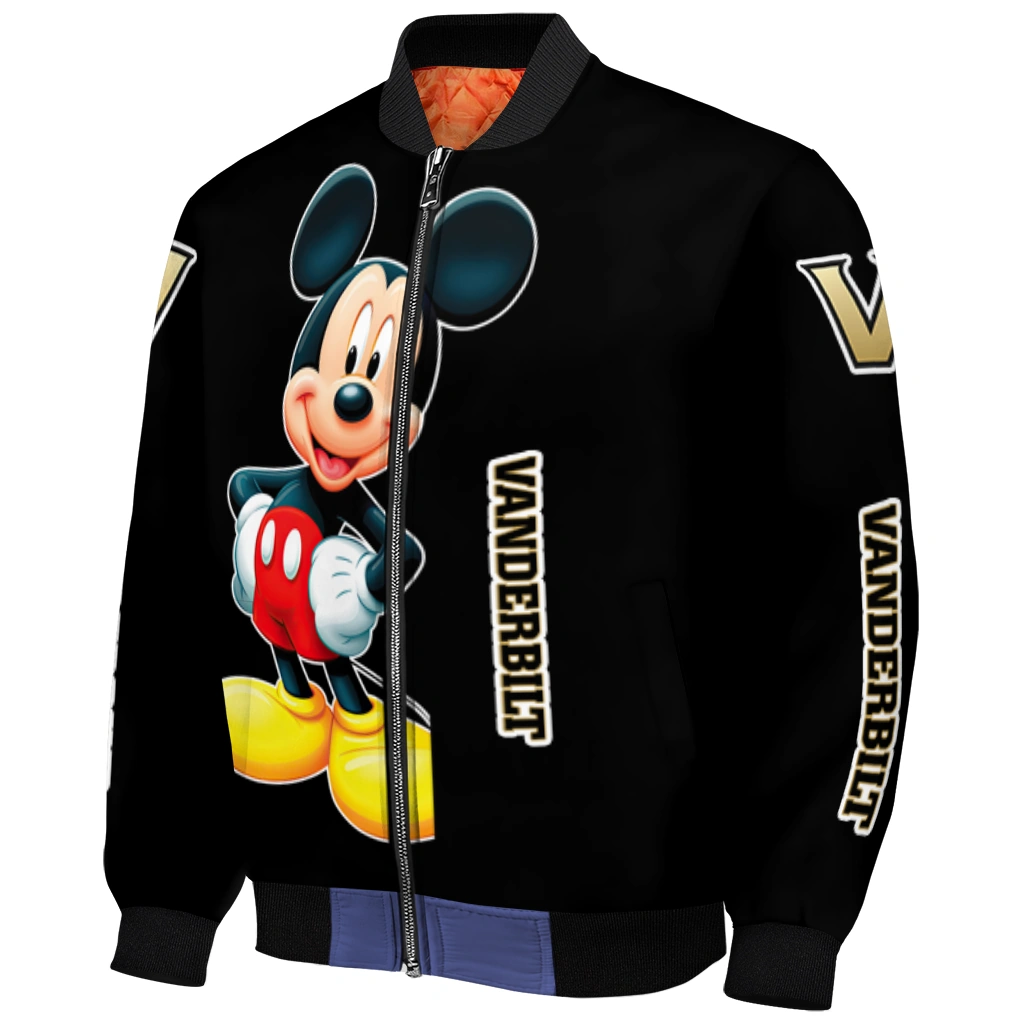 vanderbilt commodores mickey mouse black bomber jacket fashion forward vanderbilt commodores mickey mouse black bomber jacket fashion forward