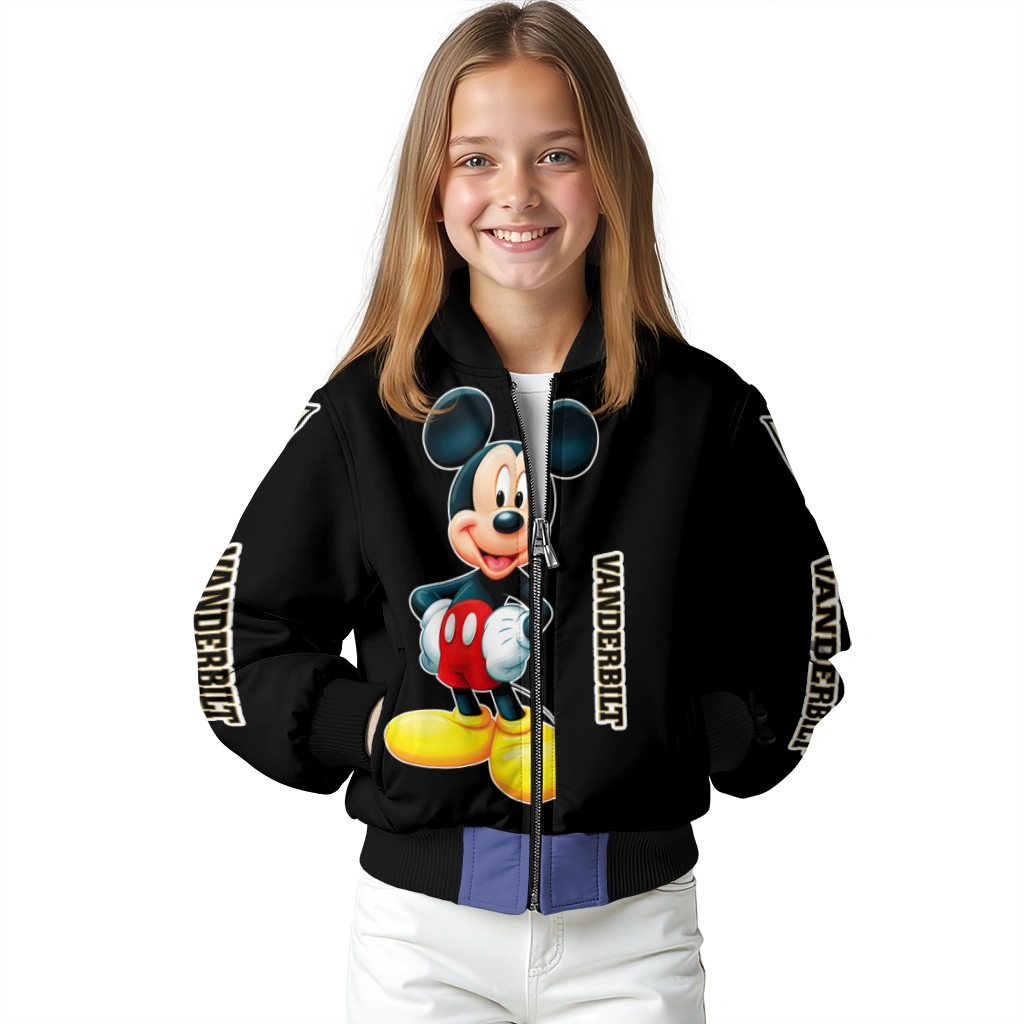 vanderbilt commodores mickey mouse black bomber jacket top rated vanderbilt commodores mickey mouse black bomber jacket top rated