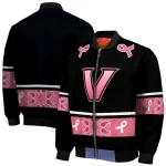 vanderbilt commodores pink ribbon black pink bomber jacket best selling