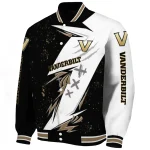 vanderbilt commodores ripped bolt black white varsity jacket best selling