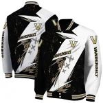 vanderbilt commodores ripped bolt black white varsity jacket best selling