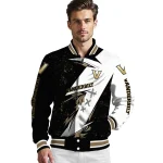 vanderbilt commodores ripped bolt black white varsity jacket best selling