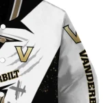 vanderbilt commodores ripped bolt black white varsity jacket best selling