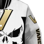 vanderbilt commodores skull outline black white varsity jacket best selling