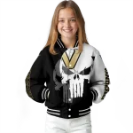 vanderbilt commodores skull outline black white varsity jacket best selling