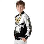 vanderbilt commodores skull outline black white varsity jacket best selling