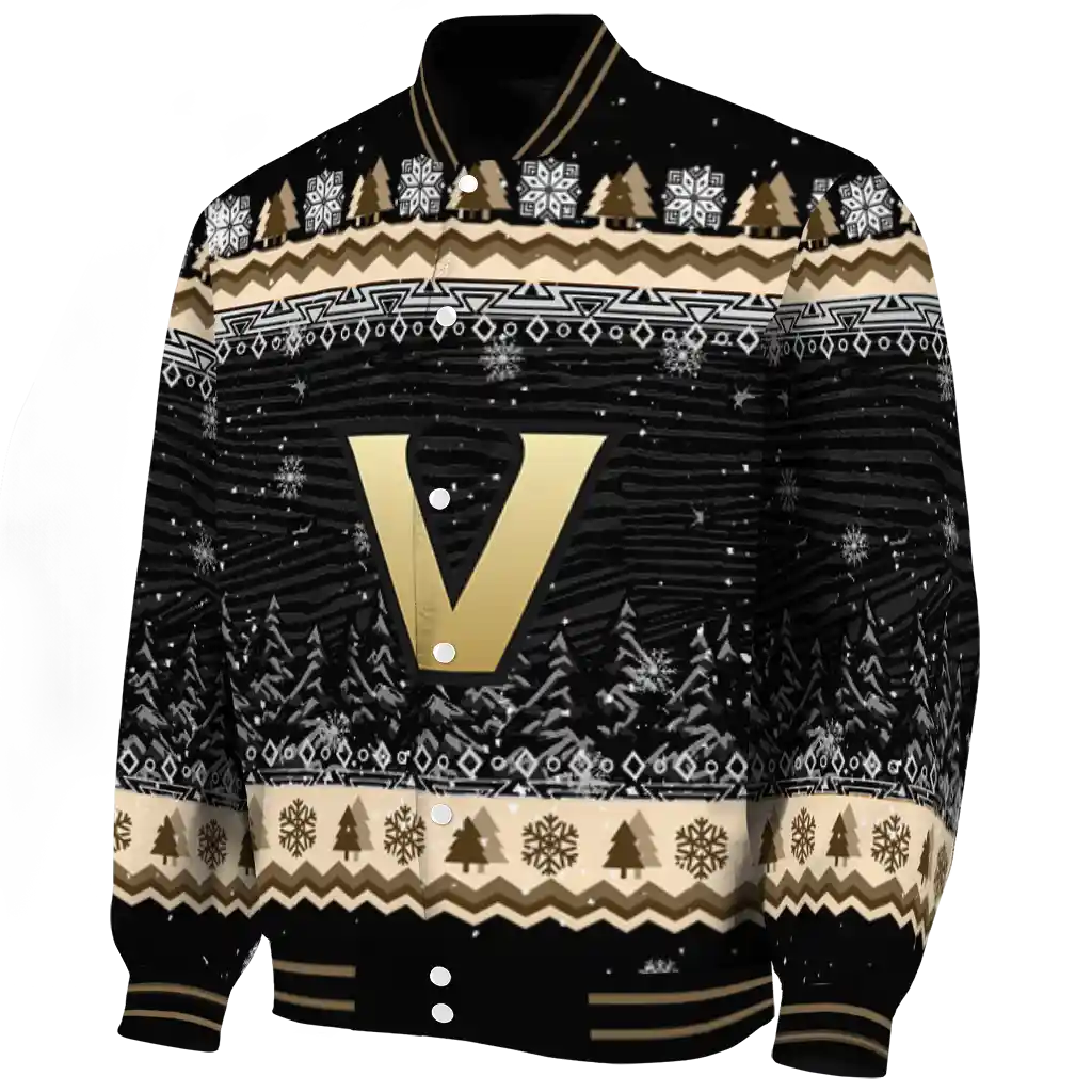 vanderbilt commodores snowy pines black varsity jacket best selling vanderbilt commodores snowy pines black varsity jacket best selling