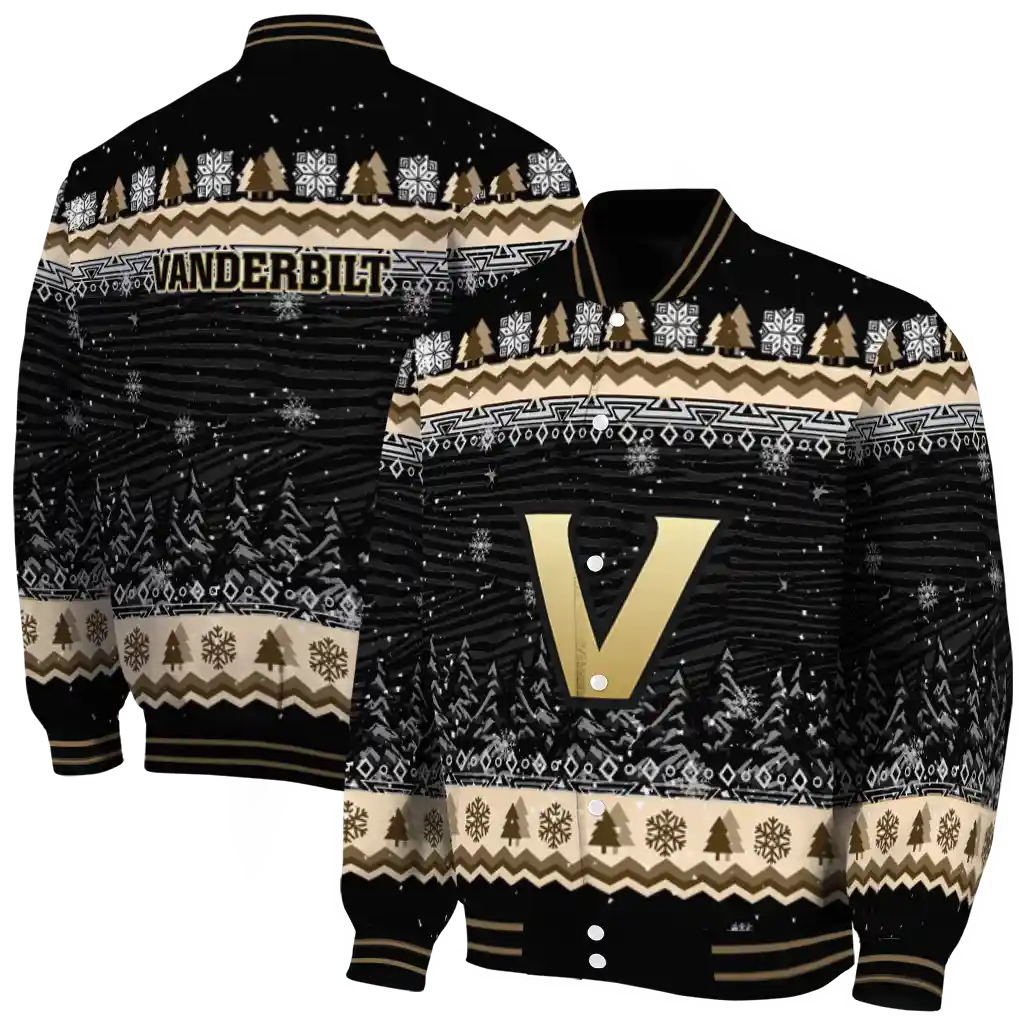 vanderbilt commodores snowy pines black varsity jacket fashion forward vanderbilt commodores snowy pines black varsity jacket fashion forward