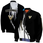 vanderbilt commodores torn texture print black bomber jacket best selling