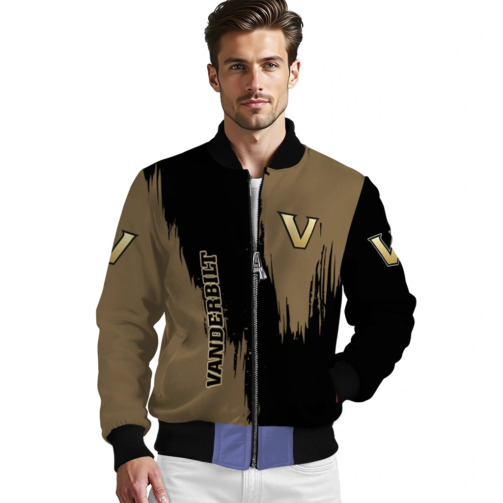 vanderbilt commodores urban mark black bomber jacket high quality vanderbilt commodores urban mark black bomber jacket high quality