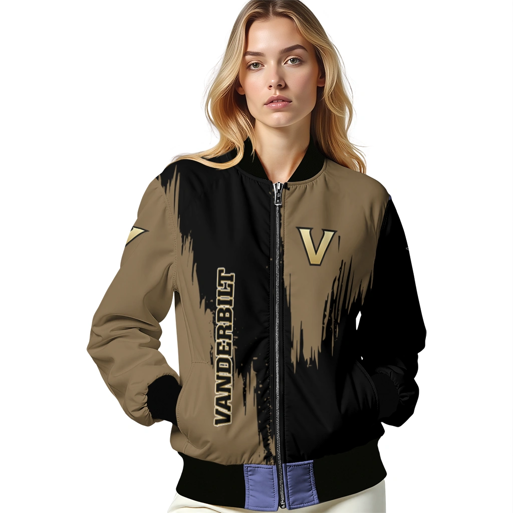 vanderbilt commodores urban mark black bomber jacket latest model vanderbilt commodores urban mark black bomber jacket latest model
