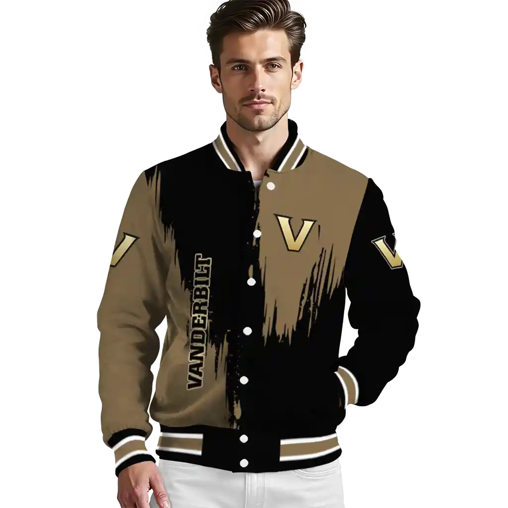 vanderbilt commodores urban mark black varsity jacket high quality vanderbilt commodores urban mark black varsity jacket high quality