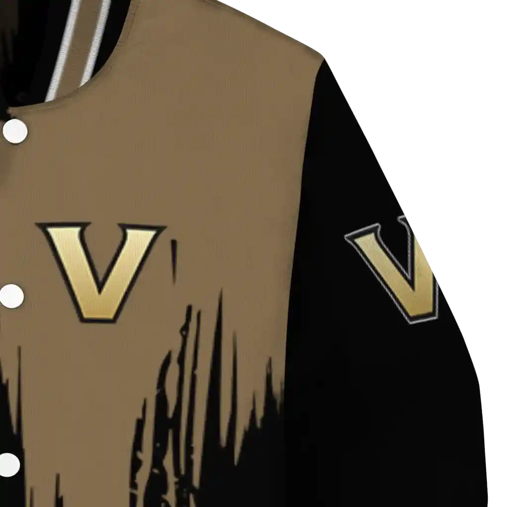 vanderbilt commodores urban mark black varsity jacket premium grade vanderbilt commodores urban mark black varsity jacket premium grade