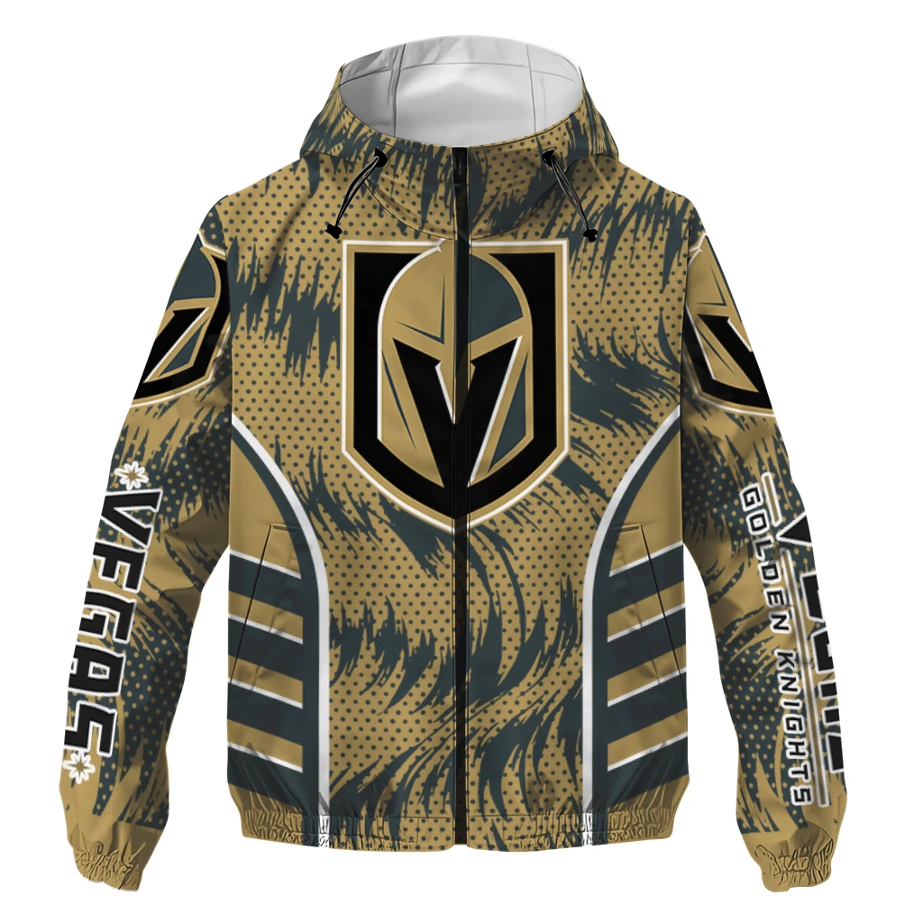 vegas golden knights dynamic heat wave tan windbreaker jacket best selling vegas golden knights dynamic heat wave tan windbreaker jacket best selling