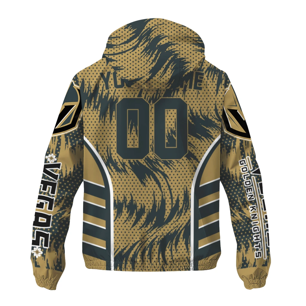 vegas golden knights dynamic heat wave tan windbreaker jacket fashion forward vegas golden knights dynamic heat wave tan windbreaker jacket fashion forward