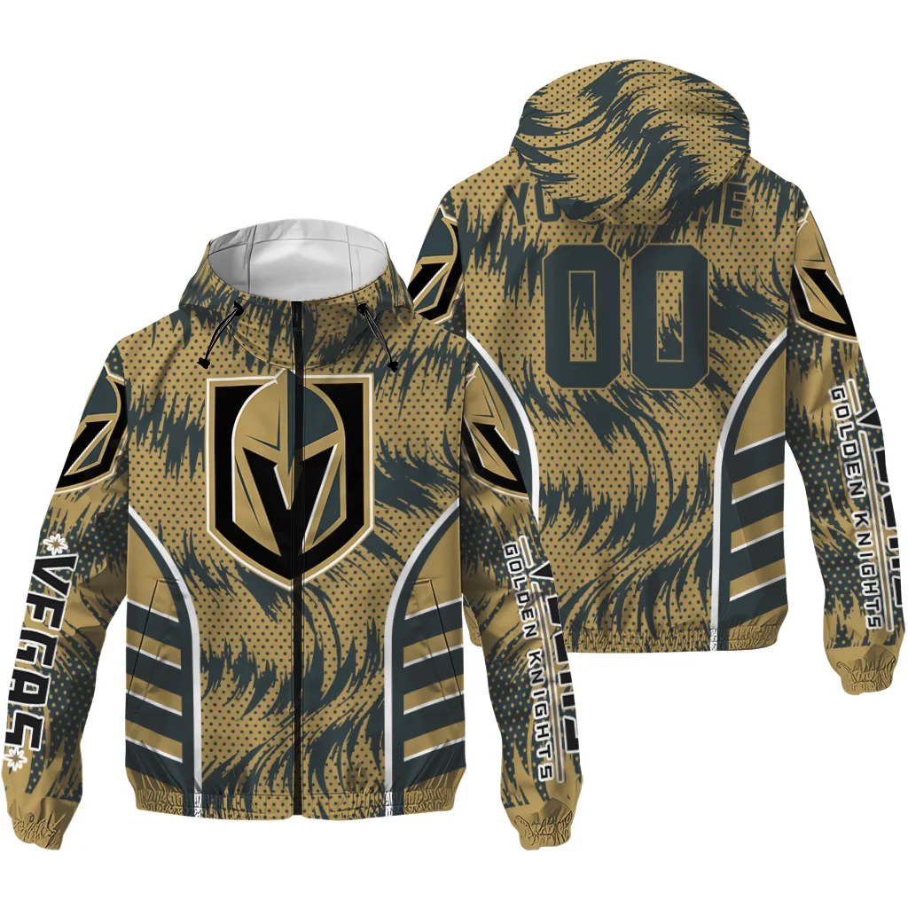vegas golden knights dynamic heat wave tan windbreaker jacket high quality vegas golden knights dynamic heat wave tan windbreaker jacket high quality