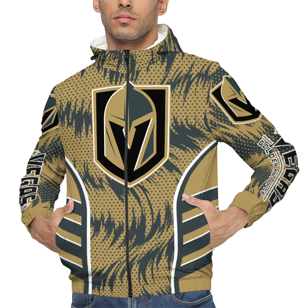 vegas golden knights dynamic heat wave tan windbreaker jacket top rated vegas golden knights dynamic heat wave tan windbreaker jacket top rated