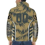 vegas golden knights dynamic heat wave tan windbreaker jacket best selling