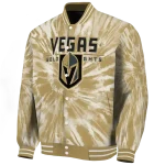 vegas golden knights dynamic rings tan varsity jacket best selling