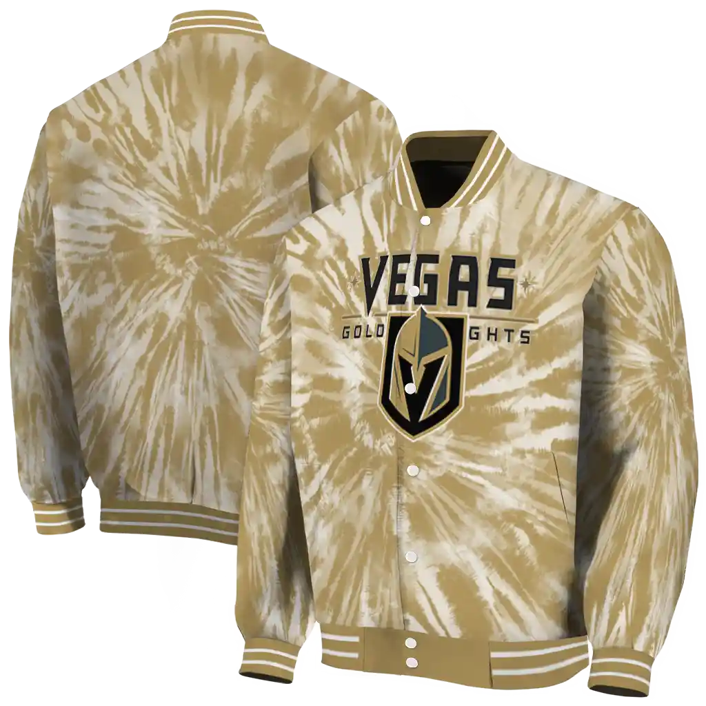 vegas golden knights dynamic rings tan varsity jacket fashion forward vegas golden knights dynamic rings tan varsity jacket fashion forward