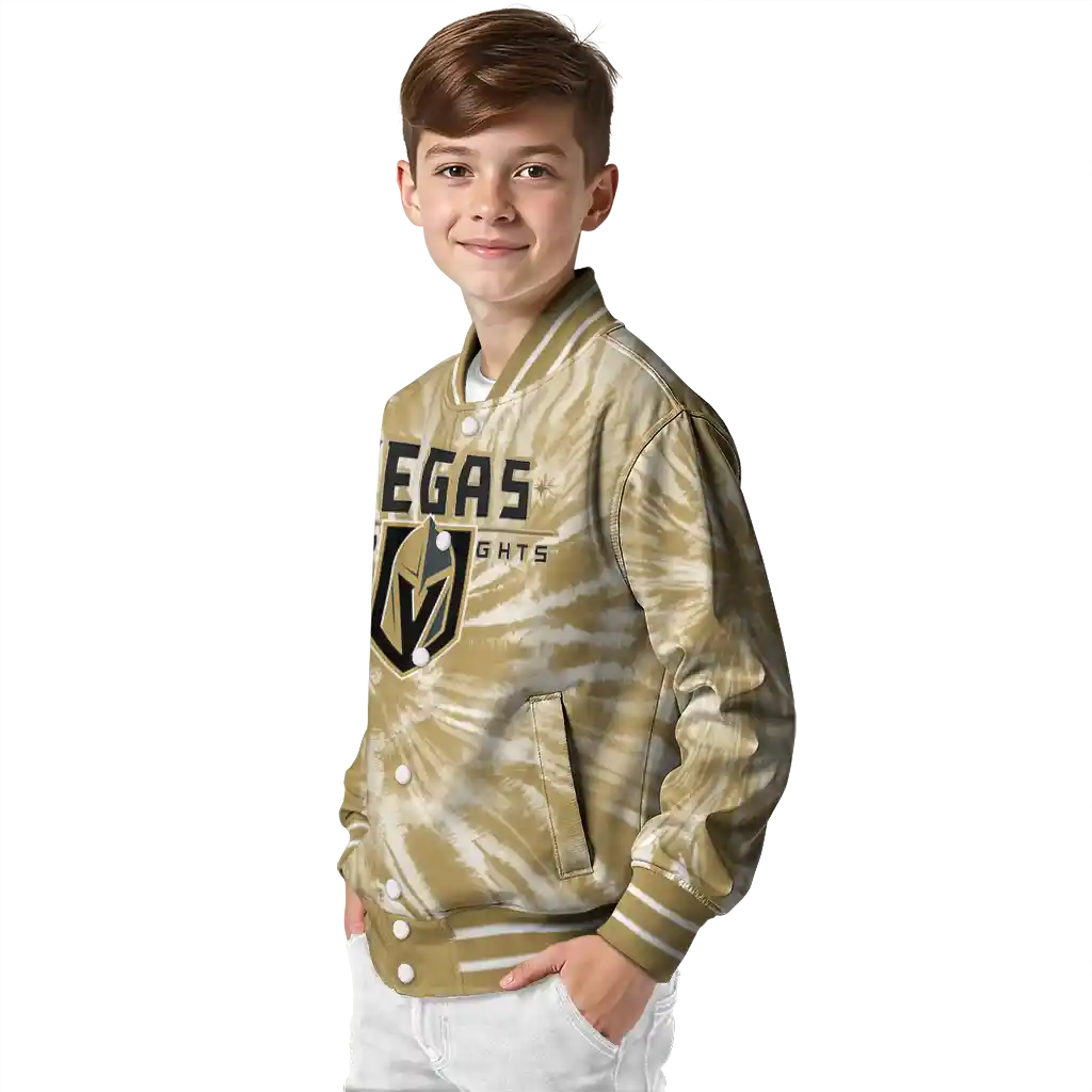 vegas golden knights dynamic rings tan varsity jacket trendy vegas golden knights dynamic rings tan varsity jacket trendy
