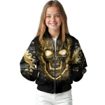 vegas golden knights inferno skull tan black bomber jacket best selling