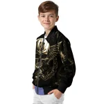 vegas golden knights skull bite tan black bomber jacket best selling