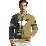 vegas golden knights snoopy attitude tan varsity jacket best selling