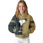 vegas golden knights snoopy attitude tan varsity jacket best selling