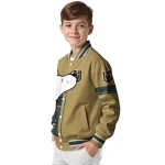 vegas golden knights snoopy attitude tan varsity jacket best selling