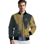vegas golden knights urban mark tan bomber jacket best selling