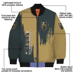 vegas golden knights urban mark tan bomber jacket best selling