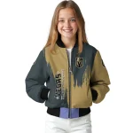 vegas golden knights urban mark tan bomber jacket best selling
