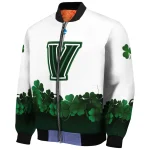 villanova wildcats clovers pattern white green bomber jacket best selling