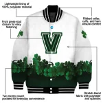 villanova wildcats clovers pattern white green varsity jacket best selling