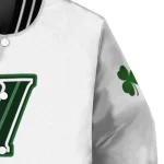 villanova wildcats clovers pattern white green varsity jacket best selling